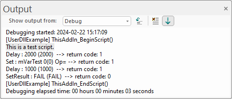 Show output from 드롭다운