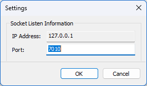 Settings 다이얼로그