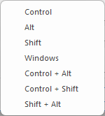 Insert modifier key 버튼